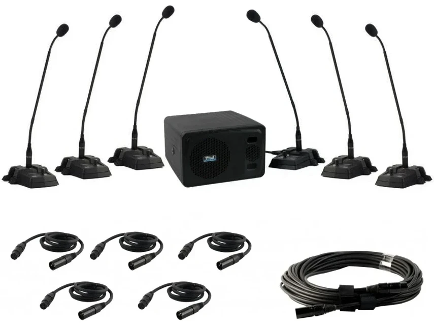 Anchor Audio CM-6 CouncilMAN Conference Microphone System 6 User Package