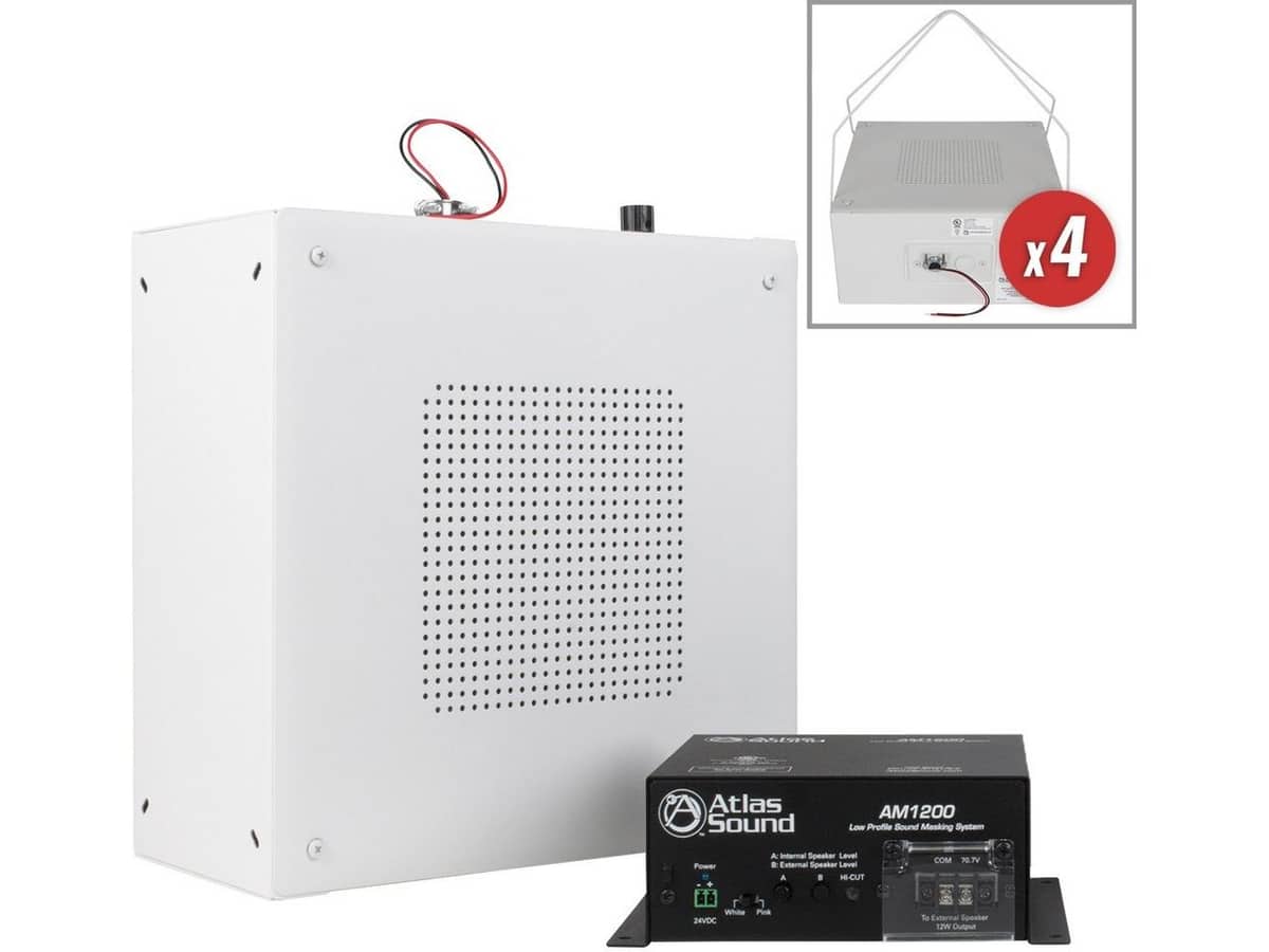 AtlasIED EZSYS-PRIVACY-A Complete Speech Privacy System for Commercial Applications up to 1000SF UL Listed