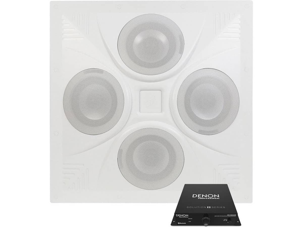 AV Flex Sound System with Wireless Bluetooth and 2x2 Ceiling Speaker Array