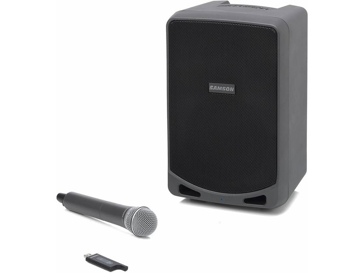 Samson Expedition XP106w Rechargeable Portable PA with Handheld Wireless System and Bluetooth