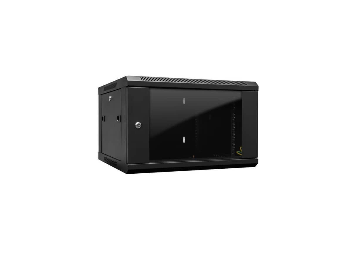 RACK 6 Space Enclosed Wall-Mounted Rack