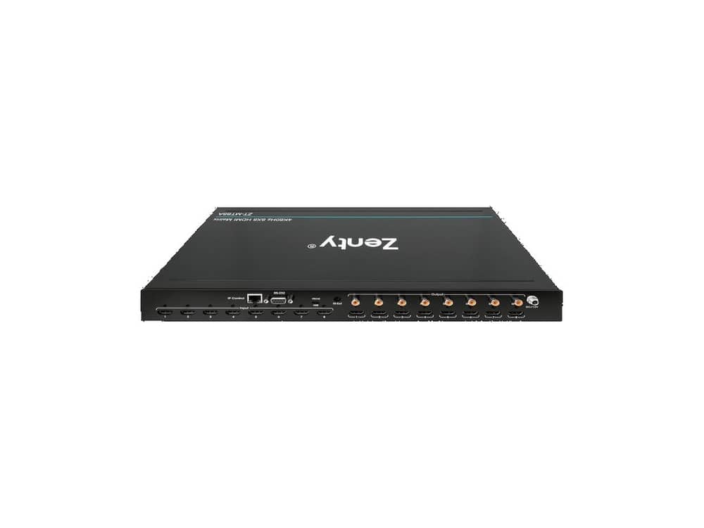 Zenty ZT-MT88-AR matrix switcher rear panel